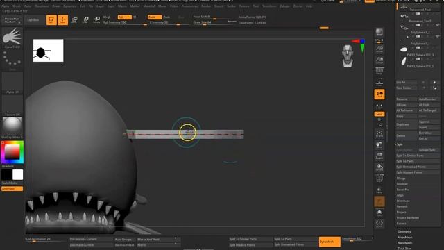 zBrush Demo - CurveTriFill Brush смотреть онлайн