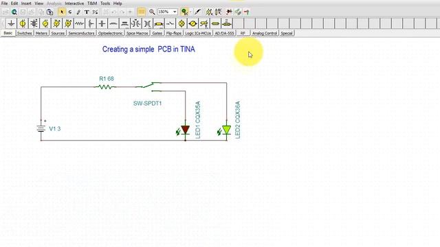 Creating Single and Double-sided PCBs in TINA смотреть онлайн