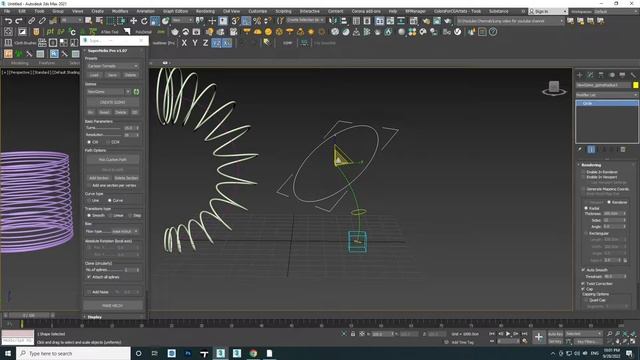 SuperHelix script for 3dsmax смотреть онлайн