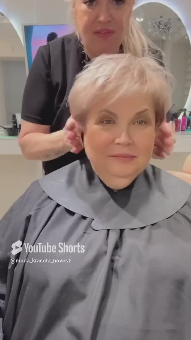 Короткая стрижка для полных женщин! 👍 смотреть онлайн