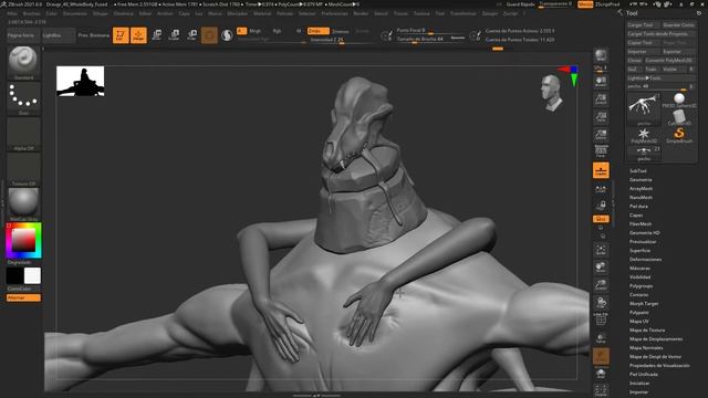 The Draugr - High Poly Model made in Zbrush смотреть онлайн