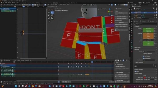 how to make r6 blender animations!