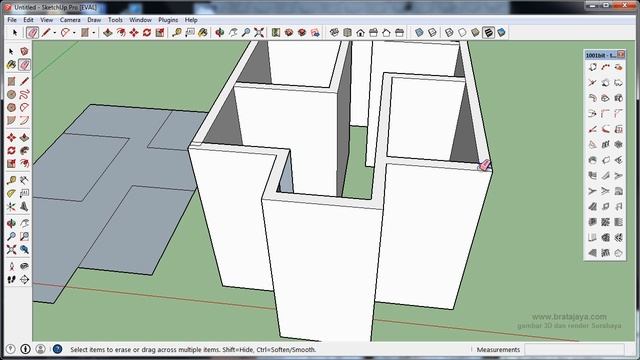 SketchUp 2014 Plugin 1001bit free model140312 membuat tembok смотреть онлайн