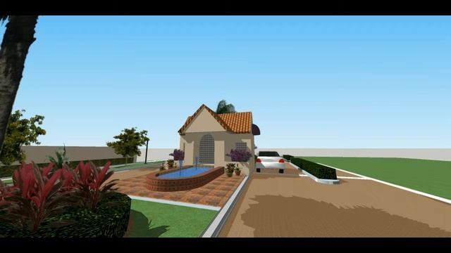 SKETCHUP PLANTS - Bizmarck Palm Entry