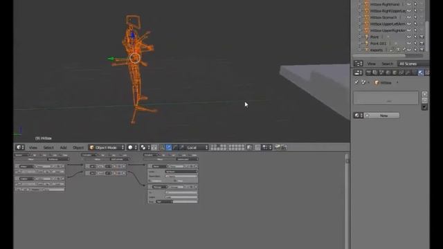 Physics simulation and 3D human animation in Blender смотреть онлайн