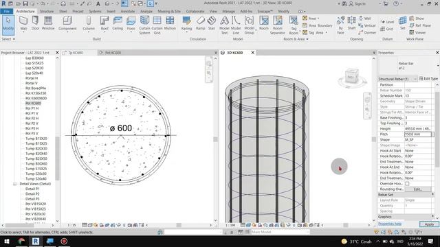 Tutorial Revit ( Pemodelan Rebar Kolom Circle ) смотреть онлайн