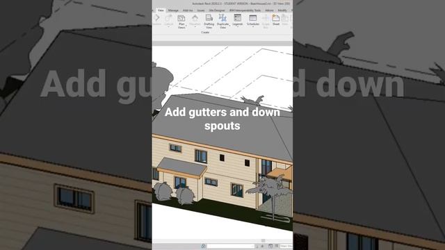 How to add gutters and downspouts in Revit смотреть онлайн