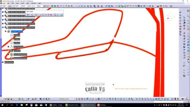 [IMA CATIA V5.] Shape Modeling of DS Red Automotive Models #20 смотреть онлайн