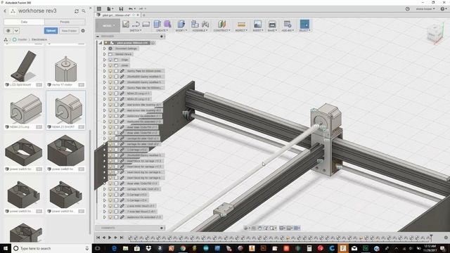 Designing WorkHorse 3D Printer In Fusion 360 смотреть онлайн