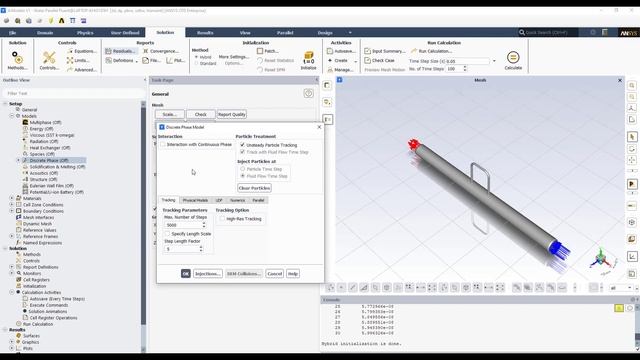Particle Residence Time Visualization DPM Model ANSYS Fluent смотреть онлайн