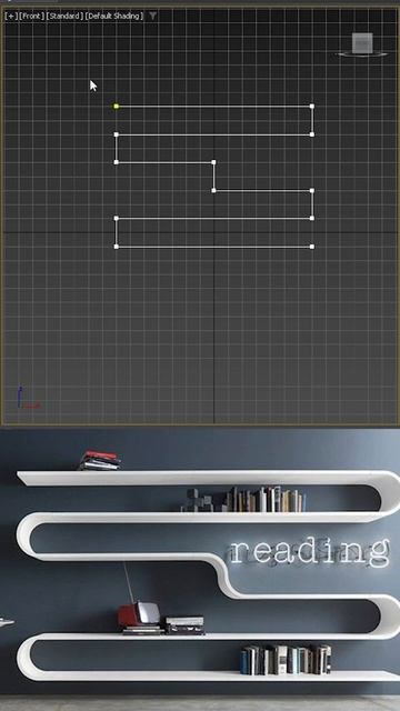 easiest interior modern bookshelf with spline | modeling techniques for 3ds max, blender, cinema 4d смотреть онлайн