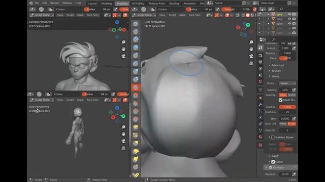 Character Creation Timelapse (Sculpting, Retopology and Texturing) | Blender 2.9 (Luigi Lucarelli) смотреть онлайн