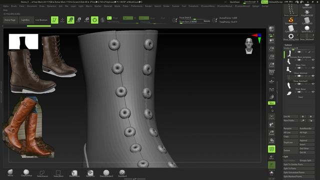 Creating Shoes in ZBRUSH!!! смотреть онлайн