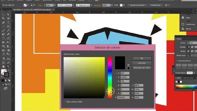 PRACTICA 2 ADOBE ILUSTRADOR смотреть онлайн