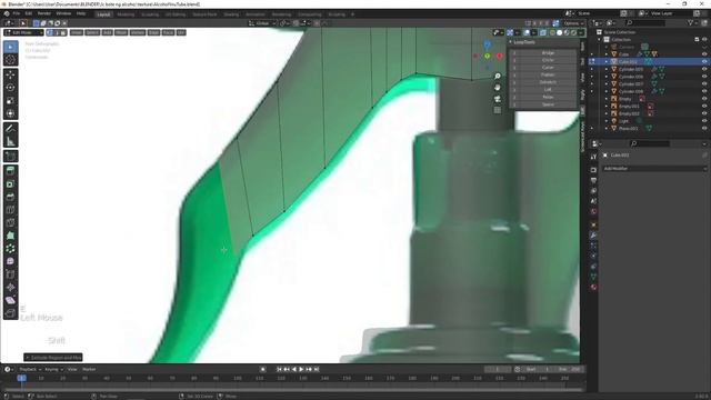Blender speed modeling Alcohol 3D model | blender timelapse - part 3 смотреть онлайн