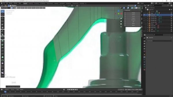 Blender speed modeling Alcohol 3D model | blender timelapse - part 3