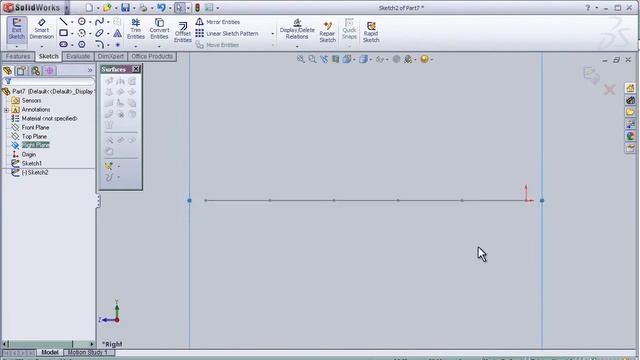 5-SolidWorks Surface Tutorial: Swept Surface смотреть онлайн