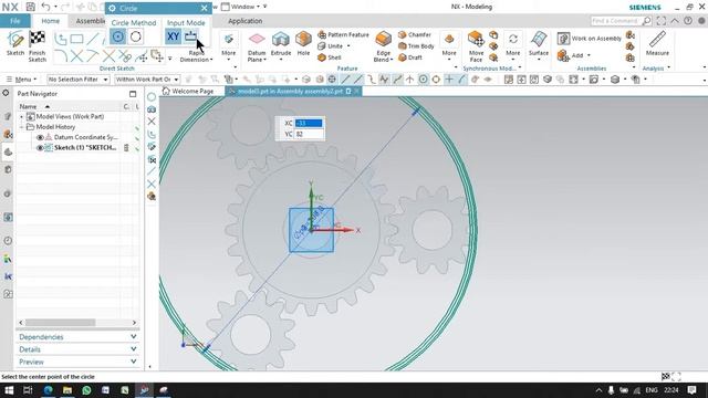 Planetery Gear System in Nx смотреть онлайн