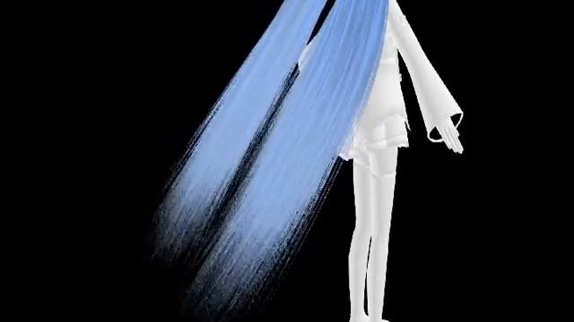 Hatsune Miku hair physics test 3DS Max смотреть онлайн
