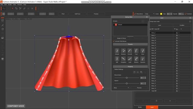 Cartoon Animator 5 Animation Tutorial - Spring Bones смотреть онлайн