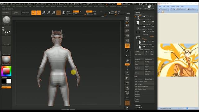Naruto Baryon Mode ZBrush Sculpting PART 1 | ZBrush 3d modelling Naruto Baryon Mode | Final Form смотреть онлайн