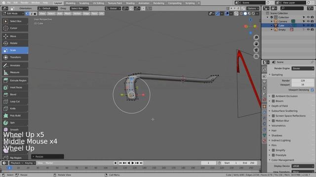 Modeling a crowbar - Blender Tutorial смотреть онлайн