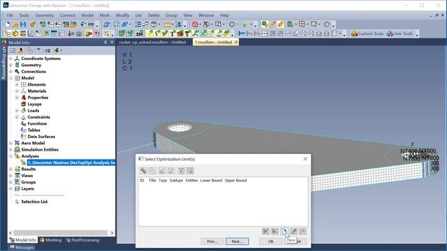 Topology Optimization (Nastran SOL200) смотреть онлайн