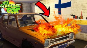 ГОРЯЩИЙ ДВИГАТЕЛЬ - БУКСИРУЕМ УШАТАННУЮ САТСУМУ - My Summer Car