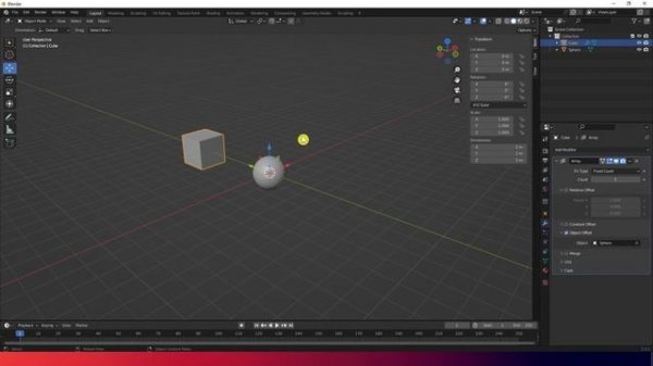 Blender 19 Array Object offset modifier
