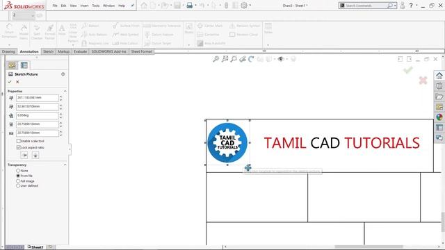 CUSTOM TEMPLATE CREATION IN SOLIDWORKS|SOLIDWORKS DRAFTING|TAMIL CAD TUTORIALS смотреть онлайн