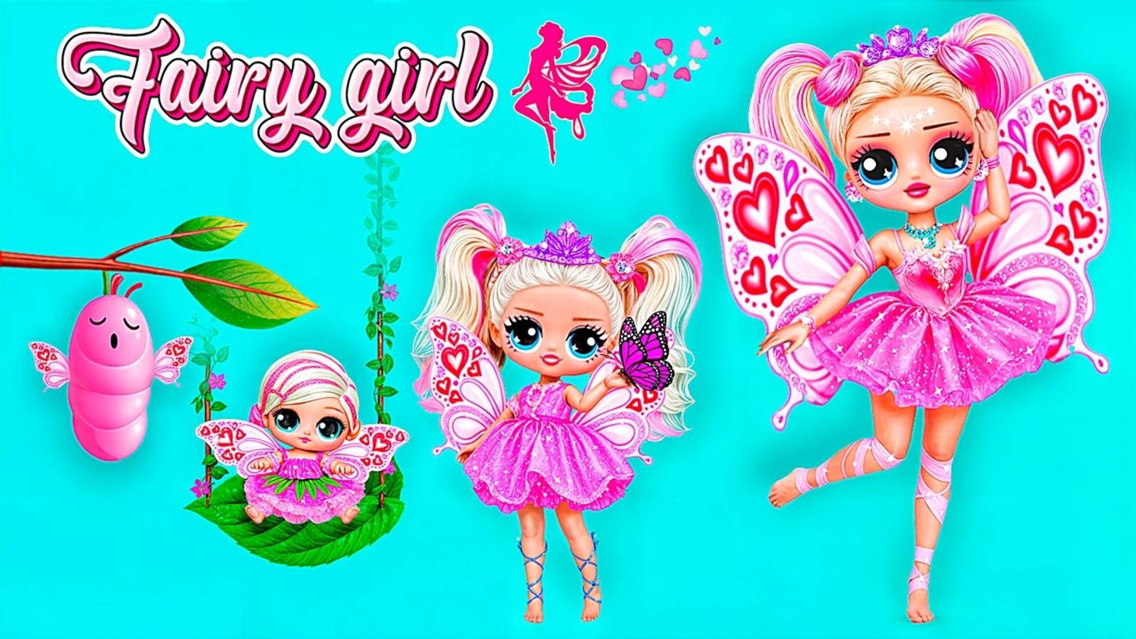 Фея растет от малышки до взрослой! Как стать феей Лайфхаки для кукол ЛОЛ смотреть онлайн