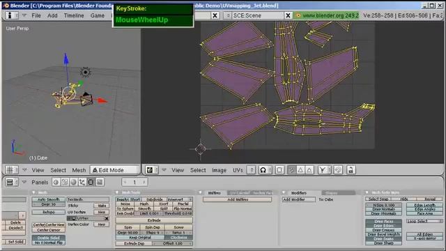 Blender UV Texture Assignment for Simple Jet Plane model Part 1 of 2 смотреть онлайн