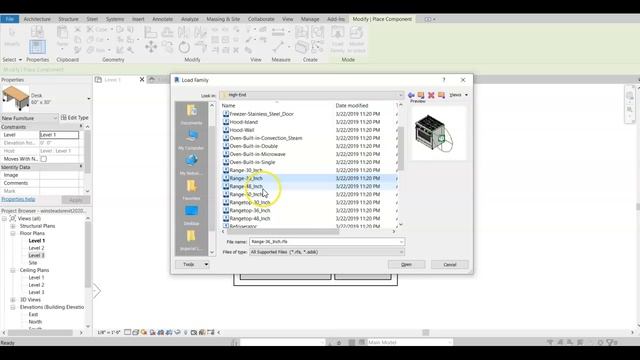 Loading Furniture and Components in Revit смотреть онлайн