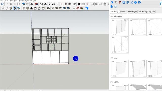 SketchUp Dynamic Components for Cabinets Combined Abf and Aspire auto export file Nc. смотреть онлайн