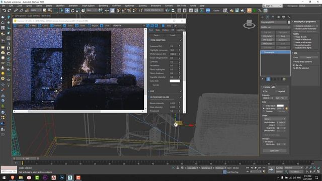 Realistic Bedroom - Night Scene | 3ds Max смотреть онлайн