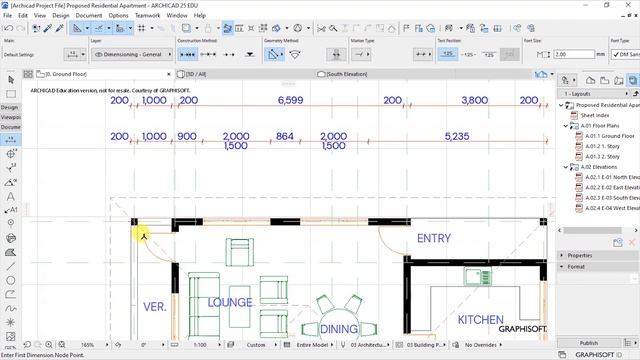 ArchiCAD 25 Basics - Placing Dimensions смотреть онлайн