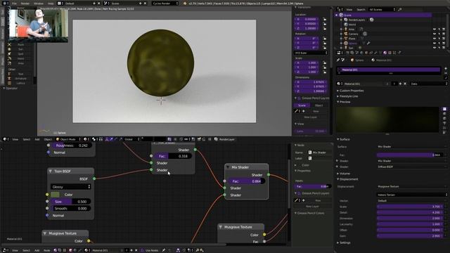 Creating Camouflage in blender NO TEXTURES (Procedural) смотреть онлайн
