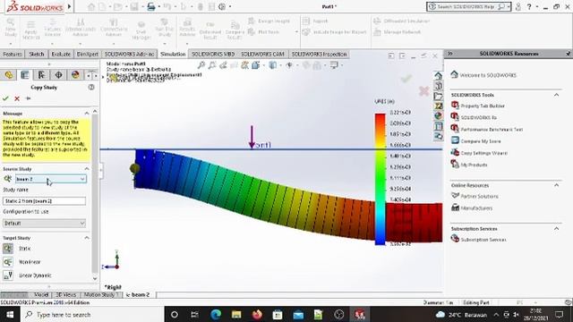 Tugas 12 CAE Simulasikan dan Analisis dengan Solidworks (Part 2) смотреть онлайн