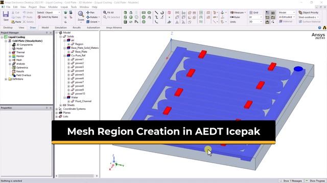 Create Mesh Assemblies and Mesh Regions in Classic Icepak and AEDT Icepak смотреть онлайн