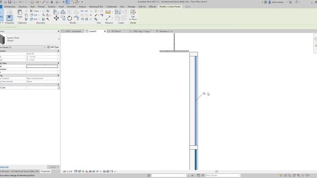 How to place a door into a curtain wall Revit смотреть онлайн