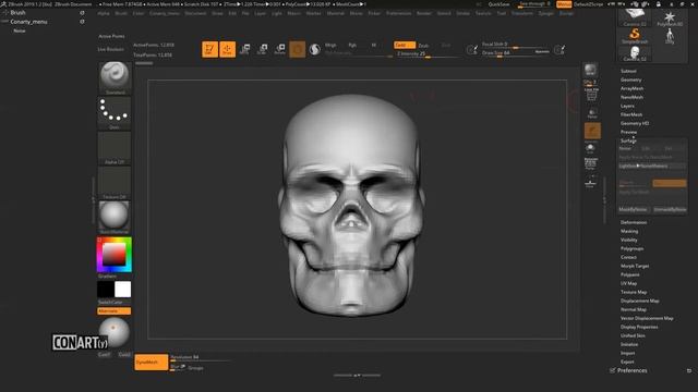 Curso Zbrush Completo - Aula 11 - Custom Interface смотреть онлайн
