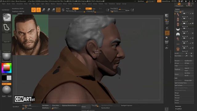 Curso Zbrush Completo - Aula 37 - Fibermesh смотреть онлайн