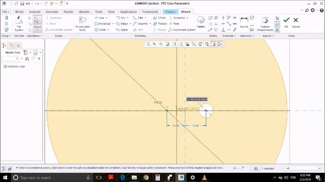 HOW TO CREATE CHAIN IN Creo 3.0 смотреть онлайн