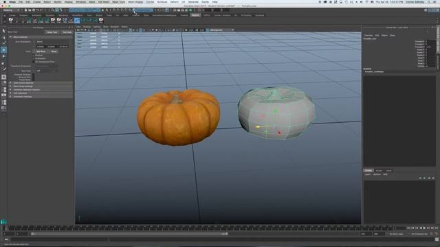 High Poly Scan to Low Poly Mesh Maya & Agisoft Photoscan смотреть онлайн
