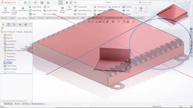 മലയാളം Solidworks Sheetmetal basic Enclosure design 1 EP #06. смотреть онлайн