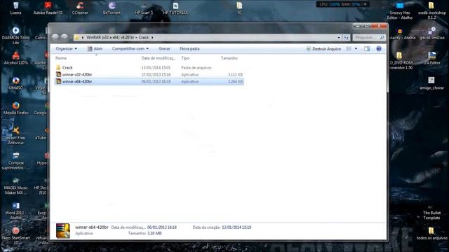 INSTALAÇÃO COMPLETA DO WINRAR 32 BITS E 64 BITS 2014 смотреть онлайн