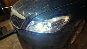 Какой будет свет на Skoda Octavia A5 с Bi-Led Dixel Y6