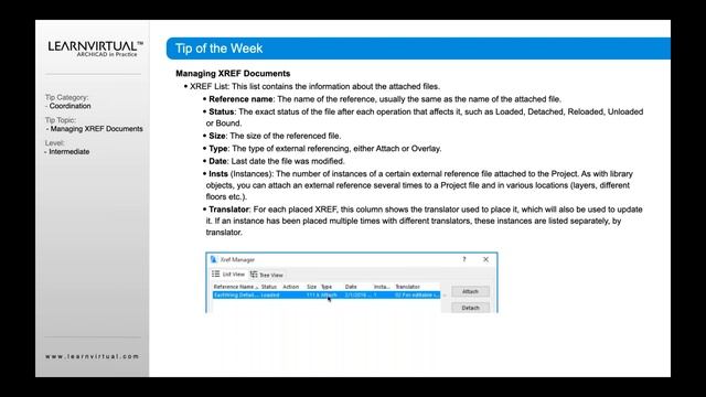 Archicad Tip Managing Xref Documents смотреть онлайн