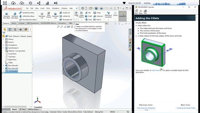 OSCR-ONLINE Solidworks Parts Tutorial смотреть онлайн