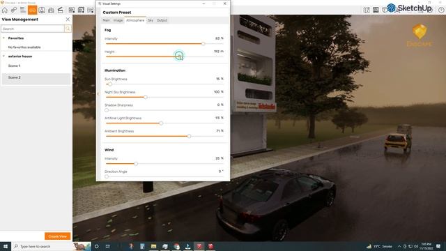 Enscape Exterior Render Rain & Clouds Tutorial  | Enscape Interior Render | Exterior Design Tutoria